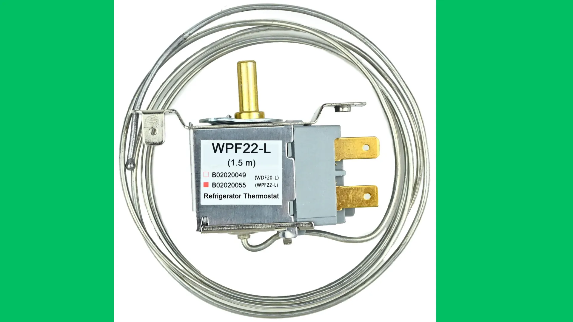 Termostato mecánico para refrigerador WPF22-L con sensor capilar para controlar el encendido y apagado del compresor
